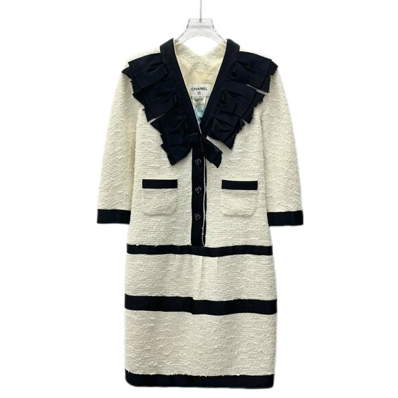 beige faux leather dress Soft Cotton Raffia and Suede Leather Dress cuoio / 2